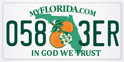 FL license plate 0583ER
