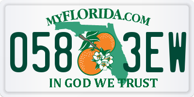 FL license plate 0583EW