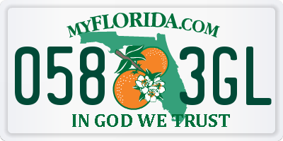 FL license plate 0583GL