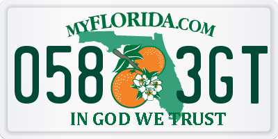 FL license plate 0583GT