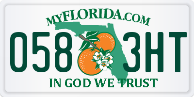 FL license plate 0583HT