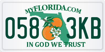 FL license plate 0583KB