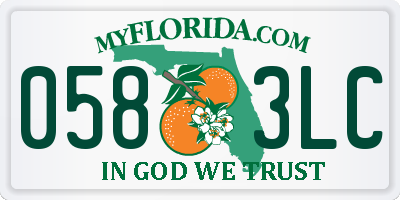 FL license plate 0583LC