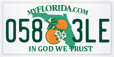 FL license plate 0583LE