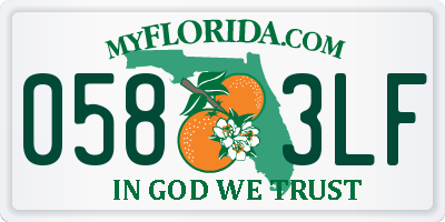 FL license plate 0583LF