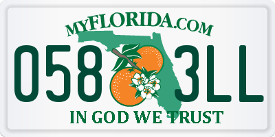 FL license plate 0583LL