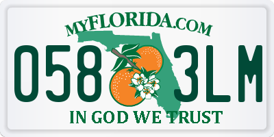 FL license plate 0583LM