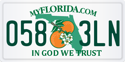 FL license plate 0583LN