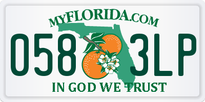 FL license plate 0583LP