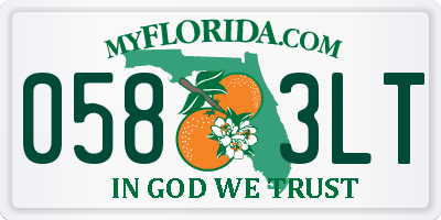 FL license plate 0583LT