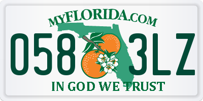 FL license plate 0583LZ