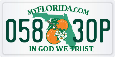 FL license plate 0583OP