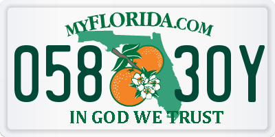 FL license plate 0583OY