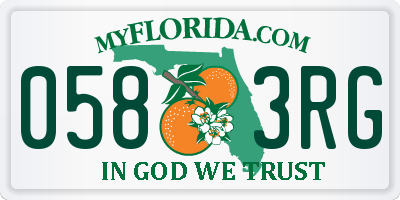 FL license plate 0583RG