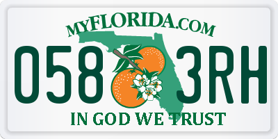 FL license plate 0583RH