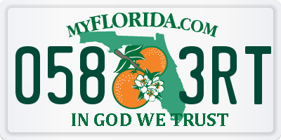 FL license plate 0583RT