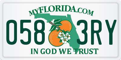 FL license plate 0583RY