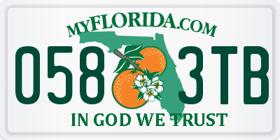 FL license plate 0583TB