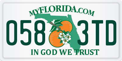 FL license plate 0583TD