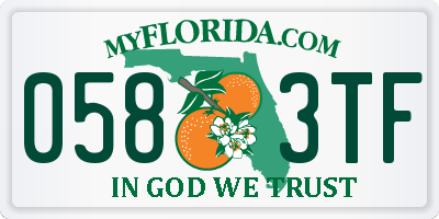 FL license plate 0583TF