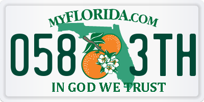 FL license plate 0583TH
