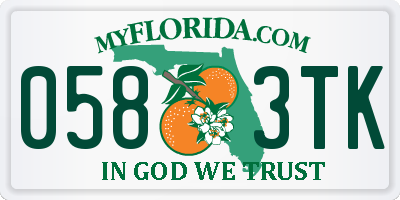 FL license plate 0583TK
