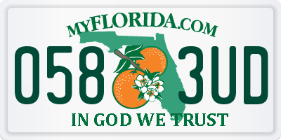 FL license plate 0583UD