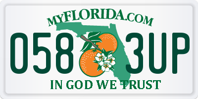 FL license plate 0583UP