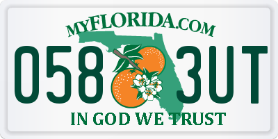FL license plate 0583UT