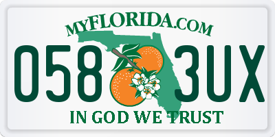 FL license plate 0583UX