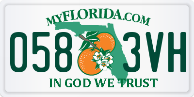 FL license plate 0583VH
