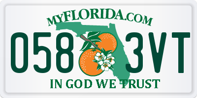 FL license plate 0583VT