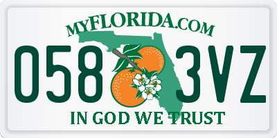FL license plate 0583VZ