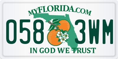 FL license plate 0583WM