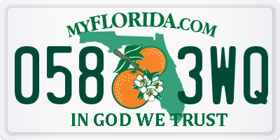 FL license plate 0583WQ