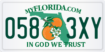 FL license plate 0583XY