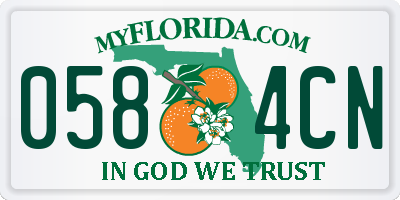 FL license plate 0584CN