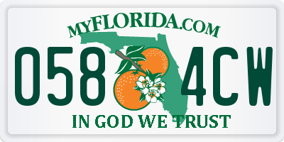 FL license plate 0584CW