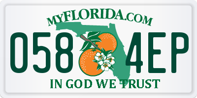 FL license plate 0584EP