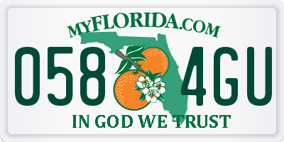 FL license plate 0584GU