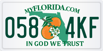 FL license plate 0584KF