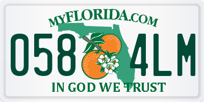 FL license plate 0584LM