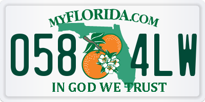 FL license plate 0584LW