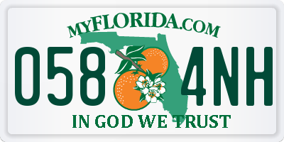 FL license plate 0584NH