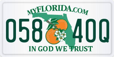 FL license plate 0584OQ