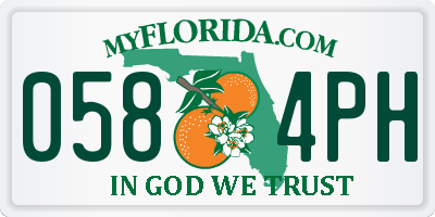 FL license plate 0584PH