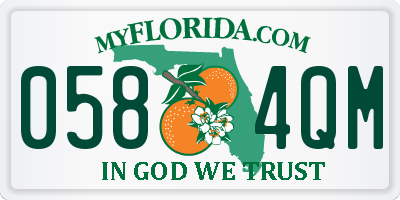 FL license plate 0584QM