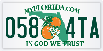 FL license plate 0584TA