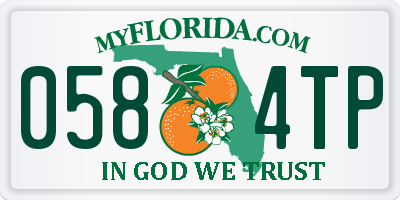 FL license plate 0584TP
