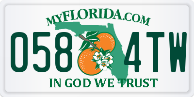 FL license plate 0584TW